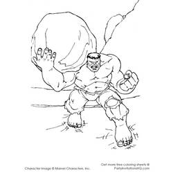 着色页: 绿巨人 (超级英雄) #79077 - 免费可打印着色页