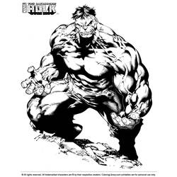 着色页: 绿巨人 (超级英雄) #79124 - 免费可打印着色页