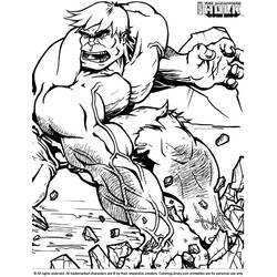 着色页: 绿巨人 (超级英雄) #79130 - 免费可打印着色页