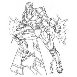 着色页: 钢铁侠 (超级英雄) #80560 - 免费可打印着色页