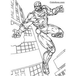 着色页: 钢铁侠 (超级英雄) #80616 - 免费可打印着色页
