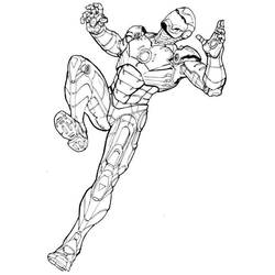 着色页: 钢铁侠 (超级英雄) #80717 - 免费可打印着色页