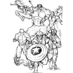 着色页: 漫威超级英雄 (超级英雄) #79612 - 免费可打印着色页