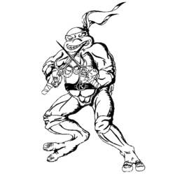 着色页: 忍者神龟 (超级英雄) #75359 - 免费可打印着色页