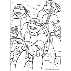 着色页: 忍者神龟 (超级英雄) #75360 - 免费可打印着色页
