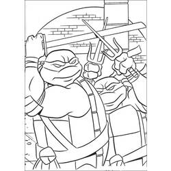 着色页: 忍者神龟 (超级英雄) #75381 - 免费可打印着色页