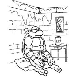 着色页: 忍者神龟 (超级英雄) #75384 - 免费可打印着色页