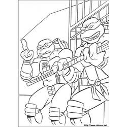 着色页: 忍者神龟 (超级英雄) #75390 - 免费可打印着色页
