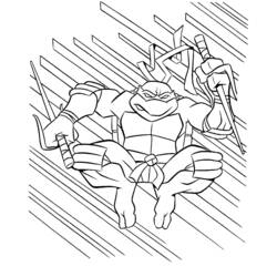 着色页: 忍者神龟 (超级英雄) #75427 - 免费可打印着色页