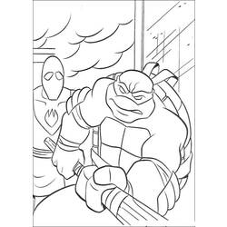 着色页: 忍者神龟 (超级英雄) #75431 - 免费可打印着色页