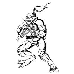 着色页: 忍者神龟 (超级英雄) #75487 - 免费可打印着色页