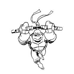 着色页: 忍者神龟 (超级英雄) #75525 - 免费可打印着色页