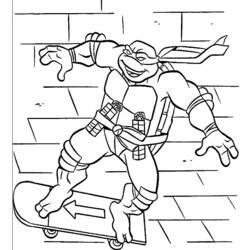 着色页: 忍者神龟 (超级英雄) #75529 - 免费可打印着色页