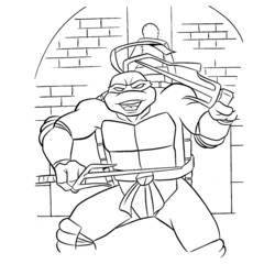 着色页: 忍者神龟 (超级英雄) #75535 - 免费可打印着色页