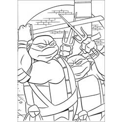 着色页: 忍者神龟 (超级英雄) #75567 - 免费可打印着色页