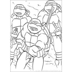 着色页: 忍者神龟 (超级英雄) #75589 - 免费可打印着色页