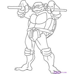 着色页: 忍者神龟 (超级英雄) #75680 - 免费可打印着色页