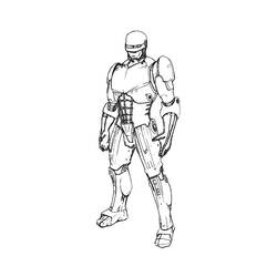 着色页: 机械战警 (超级英雄) #71340 - 免费可打印着色页