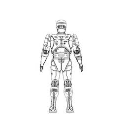 着色页: 机械战警 (超级英雄) #71402 - 免费可打印着色页