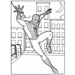 着色页: 蜘蛛侠 (超级英雄) #78660 - 免费可打印着色页