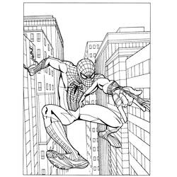 着色页: 蜘蛛侠 (超级英雄) #78663 - 免费可打印着色页