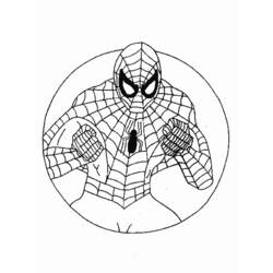 着色页: 蜘蛛侠 (超级英雄) #78665 - 免费可打印着色页