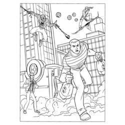 着色页: 蜘蛛侠 (超级英雄) #78666 - 免费可打印着色页
