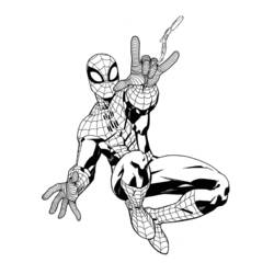 着色页: 蜘蛛侠 (超级英雄) #78667 - 免费可打印着色页
