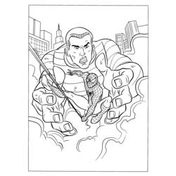 着色页: 蜘蛛侠 (超级英雄) #78672 - 免费可打印着色页