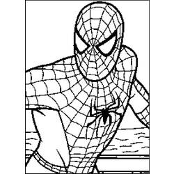 着色页: 蜘蛛侠 (超级英雄) #78675 - 免费可打印着色页