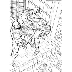 着色页: 蜘蛛侠 (超级英雄) #78683 - 免费可打印着色页