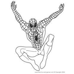 着色页: 蜘蛛侠 (超级英雄) #78699 - 免费可打印着色页