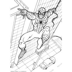 着色页: 蜘蛛侠 (超级英雄) #78703 - 免费可打印着色页
