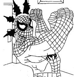 着色页: 蜘蛛侠 (超级英雄) #78706 - 免费可打印着色页