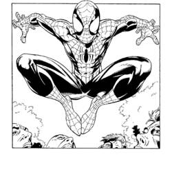 着色页: 蜘蛛侠 (超级英雄) #78710 - 免费可打印着色页