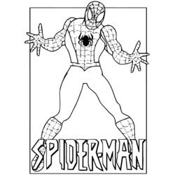 着色页: 蜘蛛侠 (超级英雄) #78730 - 免费可打印着色页