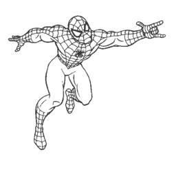 着色页: 蜘蛛侠 (超级英雄) #78736 - 免费可打印着色页