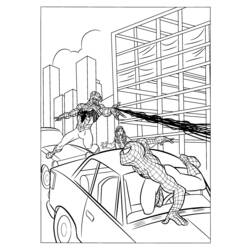 着色页: 蜘蛛侠 (超级英雄) #78758 - 免费可打印着色页