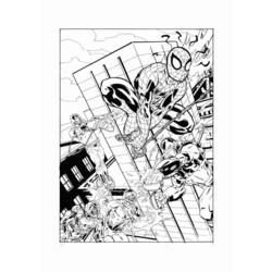 着色页: 蜘蛛侠 (超级英雄) #78760 - 免费可打印着色页