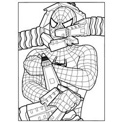 着色页: 蜘蛛侠 (超级英雄) #78768 - 免费可打印着色页