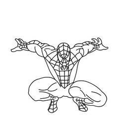 着色页: 蜘蛛侠 (超级英雄) #78769 - 免费可打印着色页