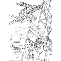 着色页: 蜘蛛侠 (超级英雄) #78770 - 免费可打印着色页