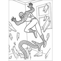 着色页: 蜘蛛侠 (超级英雄) #78775 - 免费可打印着色页