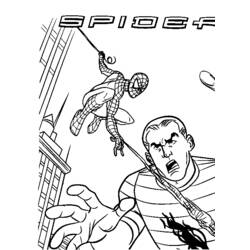 着色页: 蜘蛛侠 (超级英雄) #78778 - 免费可打印着色页