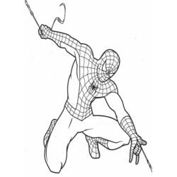 着色页: 蜘蛛侠 (超级英雄) #78788 - 免费可打印着色页