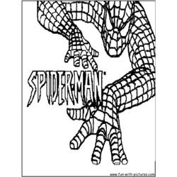 着色页: 蜘蛛侠 (超级英雄) #78829 - 免费可打印着色页