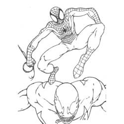 着色页: 蜘蛛侠 (超级英雄) #78845 - 免费可打印着色页
