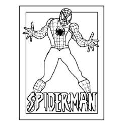 着色页: 蜘蛛侠 (超级英雄) #78863 - 免费可打印着色页