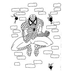 着色页: 蜘蛛侠 (超级英雄) #78891 - 免费可打印着色页