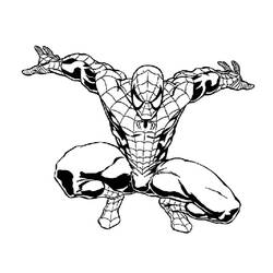 着色页: 蜘蛛侠 (超级英雄) #78899 - 免费可打印着色页